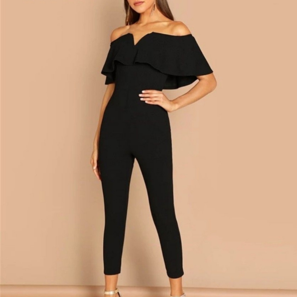 Shein Black Jumpsuit size M (runs small) fits size